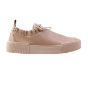 Minimalistische Leren Sneakers Högl , Beige , Dames