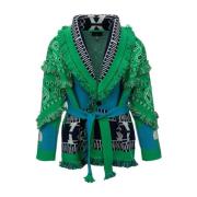 Hybride Patch Icon Cardigan Alanui , Green , Heren