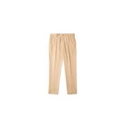 Beige Corduroy Broek Incotex , Beige , Heren