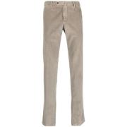 Corduroy Katoenen Broek met Zakken PT Torino , Beige , Heren