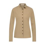 Stijlvolle Blouse met Knopen in Beige Jane Lushka , Beige , Dames