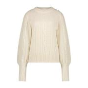 Stijlvolle en Comfortabele Erika Pullover Jane Lushka , Beige , Dames