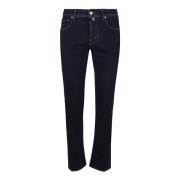 Slim Fit Nick 5 Zakken Broek Jacob Cohën , Black , Heren