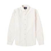 Ecru Corduroy Overhemd Portuguese Flannel , White , Heren