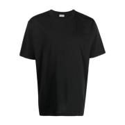 Zwart Crew-Neck Katoenen T-Shirt Dries Van Noten , Black , Heren