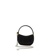 Crystal Micro Hobo Tas - Zwart Magda Butrym , Black , Dames