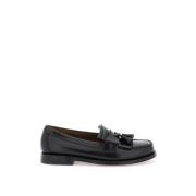 Kiltie Loafers van geborsteld leer met kwastjes G.h. Bass & Co. , Blac...