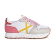 Grijze Retro Sportschoenen met Sky Sole Munich , Pink , Dames