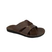 Platte Sandalen, Casual Zomerschoenen Copenhagen Shoes , Brown , Heren