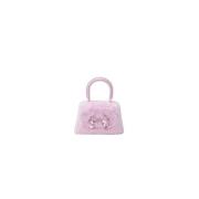 Fluffy Bow Micro Tas Self Portrait , Pink , Dames