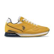 Gele Sneakers - Bimateriaal U.s. Polo Assn. , Yellow , Heren