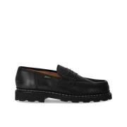 Zwarte Noorse gestikte loafer Paraboot , Black , Heren