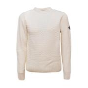 Crewneck Wol & Kasjmier Trui Roy Roger's , Beige , Heren