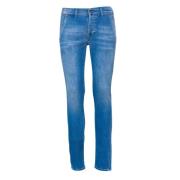 Slim Fit Donkere Wassing Denim Jeans Roy Roger's , Blue , Heren