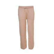 Gebreide broek met St. Barth borduursel MC2 Saint Barth , Beige , Dame...