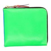 Super Fluo Rits Portemonnee Comme des Garçons , Green , Dames