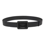 Zwarte leren riem met logo H-gesp Hogan , Black , Dames