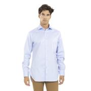 Italiaans Katoenen Overhemd Kiton , Blue , Heren