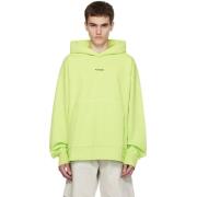 Fluo Green Hoodie Acne Studios , Green , Heren