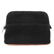 Pre-owned Cotton clutches Hermès Vintage , Black , Dames