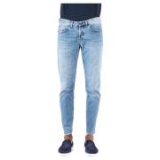 Italiaanse Denim Jeans Eleventy , Blue , Heren
