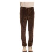 Bruine Fluwelen Broek PT Torino , Brown , Heren