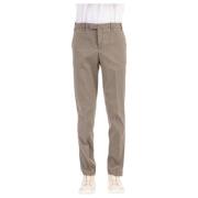 Grijze Twill Stretch Broek PT Torino , Gray , Heren