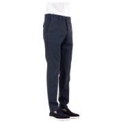 Blauwe Twill Stretch Broek PT Torino , Blue , Heren