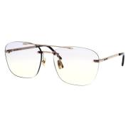 Rimless Caravan Zonnebril Sl309 Saint Laurent , Yellow , Unisex