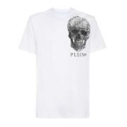Katoenen T-Shirt Philipp Plein , White , Heren