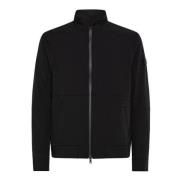 Zwart Softshell Sweatshirt met Rits Peuterey , Black , Heren