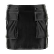 Leren Rokken Philosophy di Lorenzo Serafini , Black , Dames