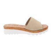 Flat Sandals Cinzia Soft , Beige , Dames