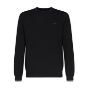 Zwarte Sweaters met 98% Katoen Sun68 , Black , Heren