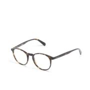 Bruin/Havana Optisch Frame Moncler , Brown , Heren