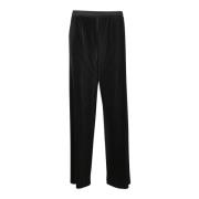 Hoge taille geplooide broek Fabiana Filippi , Black , Dames