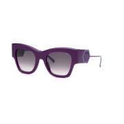 Opal Violet Zonnebril met Smoke Gradient Lenzen Philipp Plein , Purple...