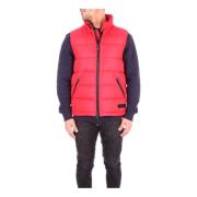 Rode Hoodie met Voorlogo Aspesi , Red , Heren