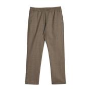 Regular elastische taille broek met Prince of Wales ruitpatroon Barena...