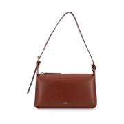 Virginie Baguette Schoudertas in Hazelnootkleurig Leer A.p.c. , Brown ...