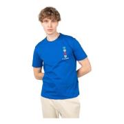 Simple Framelon T-shirt Plein Sport , Blue , Heren