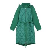 Winterjas, Contrast Gewatteerde Jas Silvian Heach , Green , Dames