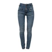 Hoge Taille Skinny Jeans Liu Jo , Blue , Dames