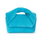 Turquoise Twister Terry Mini Handtas JW Anderson , Blue , Dames