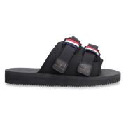 Sliders Moncler , Black , Heren