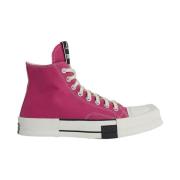 Hoge Canvas Sneakers Rick Owens , Pink , Unisex