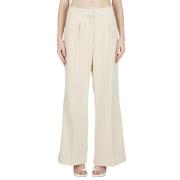 Franse Chic Handdoekbroek Jacquemus , Beige , Dames