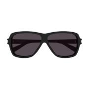Aviator zonnebril met hoekdetail Saint Laurent , Black , Heren