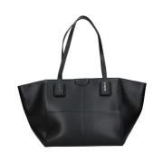 Elegante Zwarte Shopper Schoudertas Cult , Black , Dames