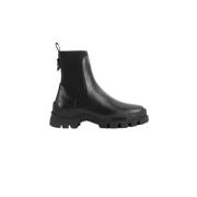 Zwarte Chelsea Larue Enkellaarzen Moncler , Black , Dames